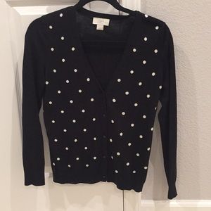 Loft polka dot cardigan